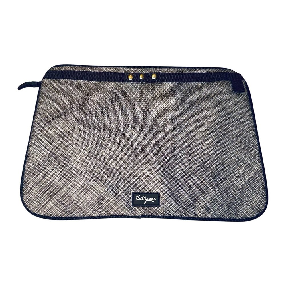 Thirty-One Taupe Cross Pop Pocket a Tote